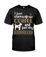 Sip Coffee With My Goldendoodle Classic T-Shirt front