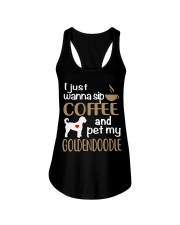 Sip Coffee With My Goldendoodle Ladies Flowy Tank thumbnail