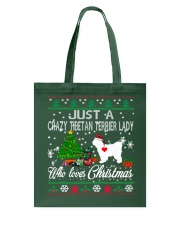 TIBETAN TERRIER CHRISTMAS Tote Bag thumbnail