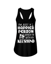 Happier Person Keeshond Ladies Flowy Tank thumbnail