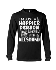 Happier Person Keeshond Long Sleeve Tee thumbnail