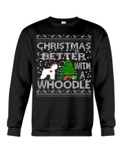 Christmas Is Better With A Whoodle Crewneck Sweatshirt tile