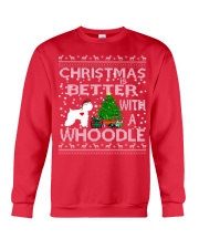 Christmas Is Better With A Whoodle Crewneck Sweatshirt front