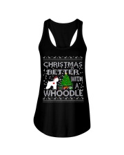 Christmas Is Better With A Whoodle Ladies Flowy Tank thumbnail