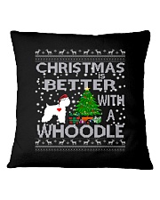 Christmas Is Better With A Whoodle Square Pillowcase thumbnail