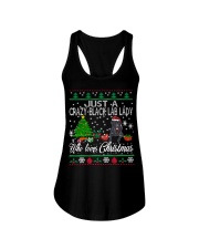 Crazy Lady Loves Black Lab And Christmas Ladies Flowy Tank thumbnail