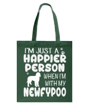 Happier Person Newfypoo Tote Bag thumbnail