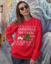 Christmas is Better with My GBGV Crewneck Sweatshirt lifestyle-unisex-sweatshirt-front-3