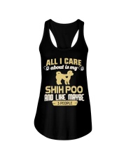 All I Care About Is My Shih Poo Ladies Flowy Tank thumbnail