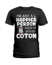 Happier Person Coton de Tulear Ladies T-Shirt thumbnail