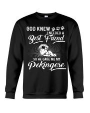 God Sent Best Friend Is My Pekingese Crewneck Sweatshirt thumbnail