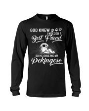 God Sent Best Friend Is My Pekingese Long Sleeve Tee thumbnail