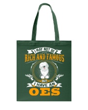 Rich And Famous WIth OES Old English Sheepdog Tote Bag thumbnail