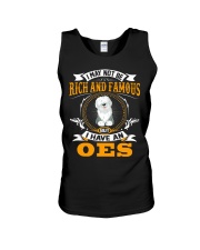 Rich And Famous WIth OES Old English Sheepdog Unisex Tank thumbnail