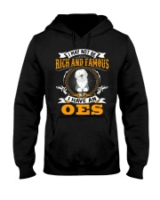 Rich And Famous WIth OES Old English Sheepdog Hooded Sweatshirt thumbnail