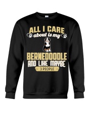 All I Care About Is My Bernedoodle Crewneck Sweatshirt thumbnail