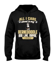 All I Care About Is My Bernedoodle Hooded Sweatshirt thumbnail