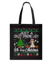 Crazy Spinone Lady Who Loves Christmas Tote Bag thumbnail