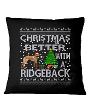 Christmas Is Better With A Rhodesian Ridgeback Square Pillowcase thumbnail