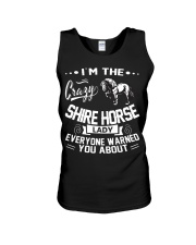 CRAZY SHIRE HORSE LADY Unisex Tank thumbnail