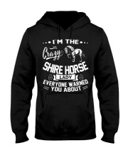 CRAZY SHIRE HORSE LADY Hooded Sweatshirt thumbnail