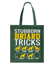 Stubborn Briard Tricks Tote Bag thumbnail