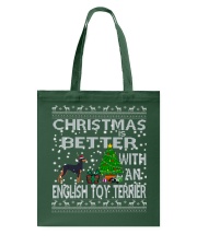 Christmas Is Better With An English Toy Terrier Tote Bag thumbnail