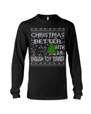 Christmas Is Better With An English Toy Terrier Long Sleeve Tee thumbnail