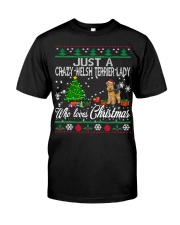 Crazy Welsh Terrier Lady Who Loves Christmas Classic T-Shirt thumbnail