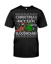Christmas Is Better WIth A Bloodhound Classic T-Shirt thumbnail