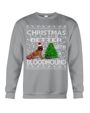 Christmas Is Better WIth A Bloodhound Crewneck Sweatshirt tile