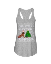 Christmas Is Better WIth A Bloodhound Ladies Flowy Tank thumbnail