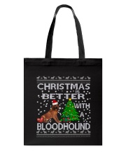Christmas Is Better WIth A Bloodhound Tote Bag thumbnail