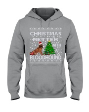 Christmas Is Better WIth A Bloodhound Hooded Sweatshirt thumbnail