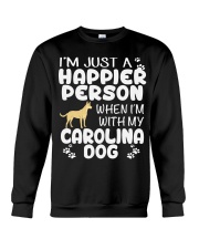 Happier Person Carolina Dog Crewneck Sweatshirt thumbnail