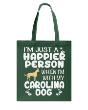 Happier Person Carolina Dog Tote Bag thumbnail