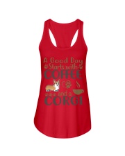 A Good Day WIth Corgi And Coffee Ladies Flowy Tank thumbnail