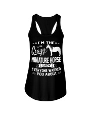 CRAZY MINIATURE HORSE LADY Ladies Flowy Tank thumbnail