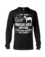 CRAZY MINIATURE HORSE LADY Long Sleeve Tee thumbnail