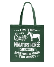 CRAZY MINIATURE HORSE LADY Tote Bag thumbnail