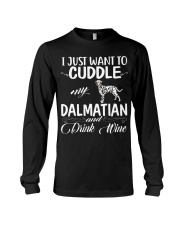 I Just Want Cuddle My Dalmatian Long Sleeve Tee thumbnail