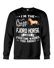 CRAZY FJORD HORSE LADY Crewneck Sweatshirt thumbnail
