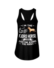 CRAZY FJORD HORSE LADY Ladies Flowy Tank thumbnail