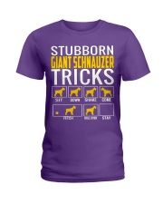 Stubborn Giant Schnauzer Tricks Ladies T-Shirt front