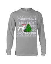 Christmas Is Better With A Greyhound Long Sleeve Tee thumbnail