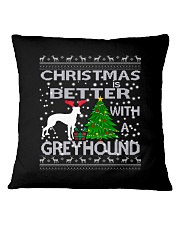Christmas Is Better With A Greyhound Square Pillowcase thumbnail