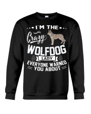 CRAZY WOLFDOG LADY Crewneck Sweatshirt thumbnail
