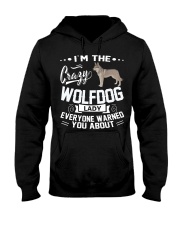 CRAZY WOLFDOG LADY Hooded Sweatshirt thumbnail