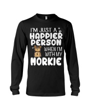 Happier Person Morkie Long Sleeve Tee thumbnail