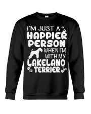 Happier Person Lakeland Terrier Crewneck Sweatshirt thumbnail